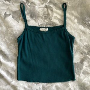 Teal Crop top